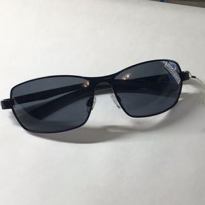 Mens polarized black frame sunglasses 62048